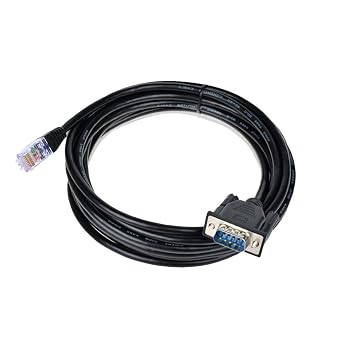 COOSO RJ45 to RS232, DB9 9-Pin Serial Port Male to RJ45 Female Cat5 Ethernet LAN Console 16.4Ft