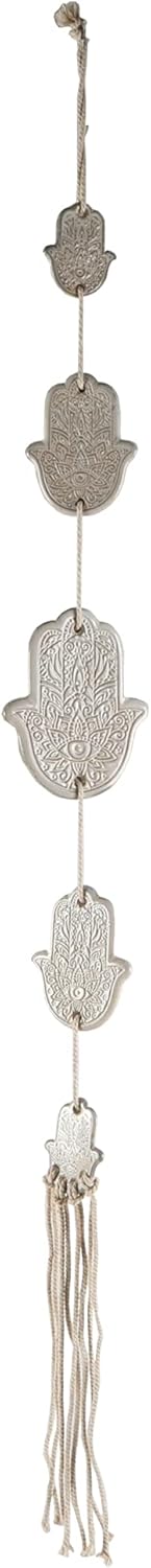 Flora Bunda 24" L Hamsa's Hand Ceramic with Tassel