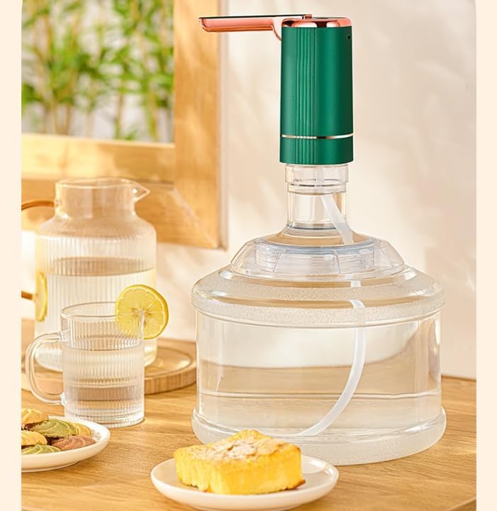 Miniatura 9 de Dispensador de agua plegable de 5 galones, bomba eléctrica para botella de agua con base extraíble para jarra de 1 a 5 galones, dispensador