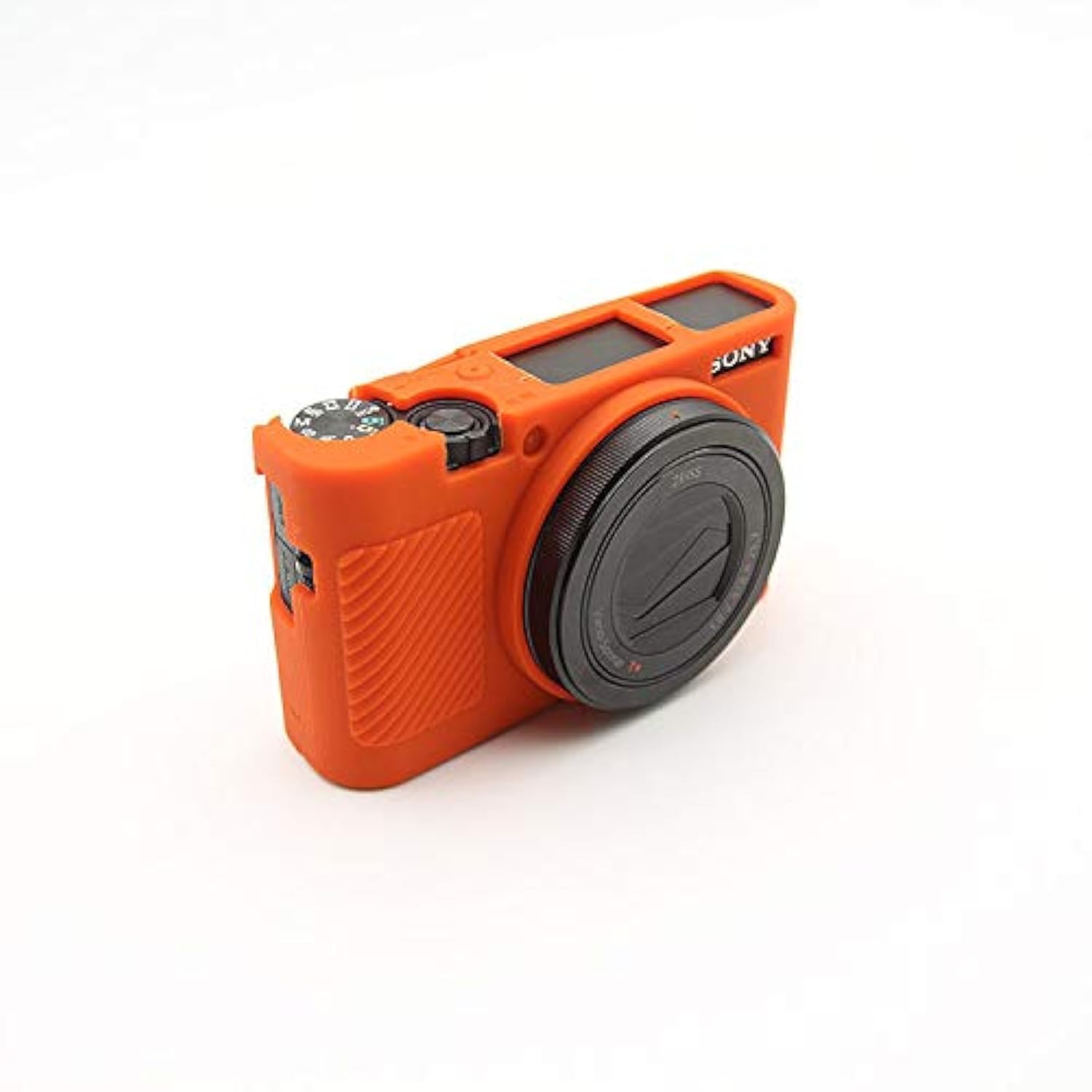 RX100 III IV V VI Case, BolinUS Fullbody Ultra-Thin Lightweight Rubber Soft Silicone Housing Case Bag Cover for Sony RX100 III IV V VI (Orange)