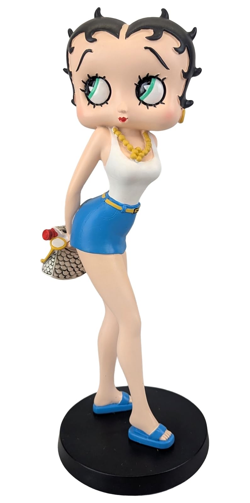 Middle-England of Birmingham Betty Boop Sunny Day Collectible Figurine, Standing Pose with Handbag, 31.5cm Height