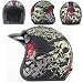 Produktbild Berrd Helm Motorrad Retro Open Face Retro Racing Motorradhelm Mit Schutzbrille Maske HD Mattschwarz S