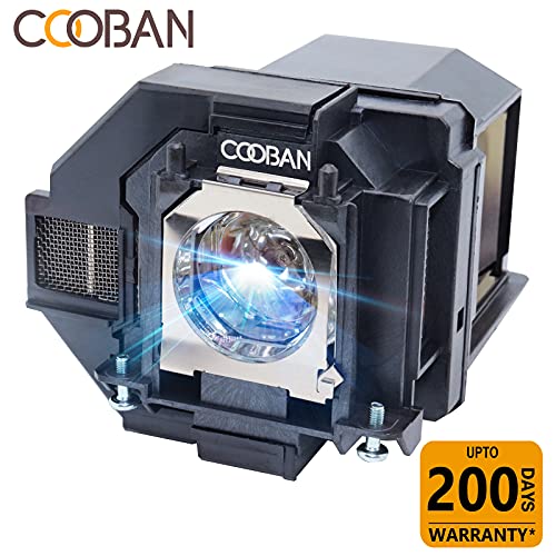 COOBAN ELPLP96 /V13H010L96 Replacement Projector Lamp Bulb with Housing for Epson VS250 VS355 VS350 EX5260 EH-TW650 EB-S41 Powerlite Home Cinema 2150 /Powerlite Home Cinema 1060 2100 660 760 760HD - Thumbnail 2
