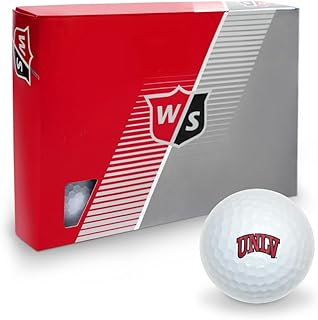 Collegiate Design 520 Wilson Golf Balls 12 Pack, Regulation Size Full Color Premium Golf Balls Collection
