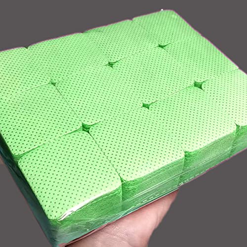 1200Pcs Lint Free Nail Wipes Lint Free Wipes, Glue Wipes For Eyelash Extension, Glue Cleaning Wipe Lint Free Non Lint Nail Wipes, Soft Gel Nail Polish Remover Pads Wipes For Lash Extensions (Green) #TOP6