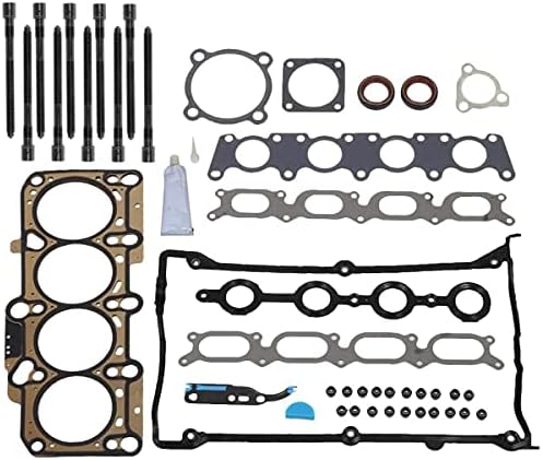 Vincos Head Gasket with Bolts HS26182PT, ES71193 Head Gasket Bolts Set Compatible with Golf TT Quattro 2000 2001 2002 2003 2004 2005 2006 Beetle Jetta Passat 2000-2005 1.8L L4