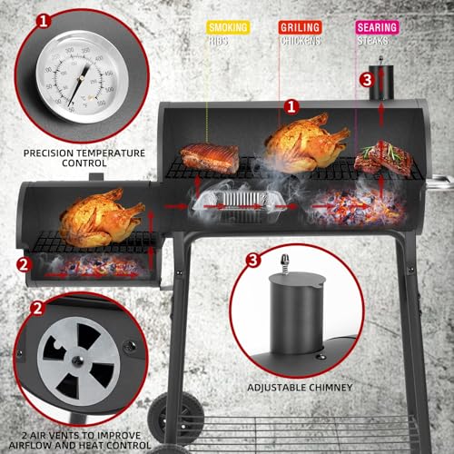 Kendane Barrel Charcoal Grill with offset smoker by Kendane - Image 2