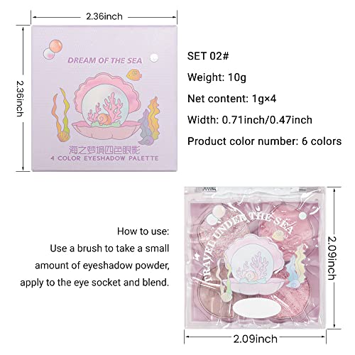 Amy's Diary Eyeshadow Palette Glitter Eye Shadow Makeup 4 Colors,Warm Brown Pink Eyeshadow Shiny Sparkle Shimmer Glitter Eyeshadow Waterproof Pallete,Sliver Glitter Eye Eyeshadow Make Up (02) #TOP5