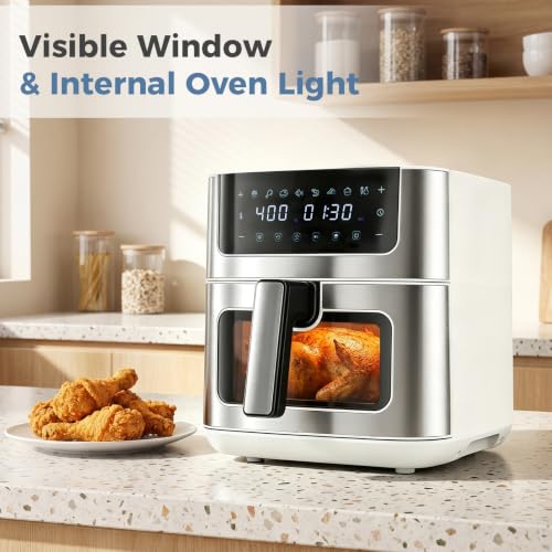 Image of DUMOS 6.34QT Air Fryer, Airfryer 8-in-1 with Viewing Window