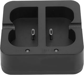 Ring Battery Charging Station, Ring Charging Station for Quick Release Battery Dual Charger for Video Doorbell Plastic Charger for Doorbell Batteries with 2 Charging Ports