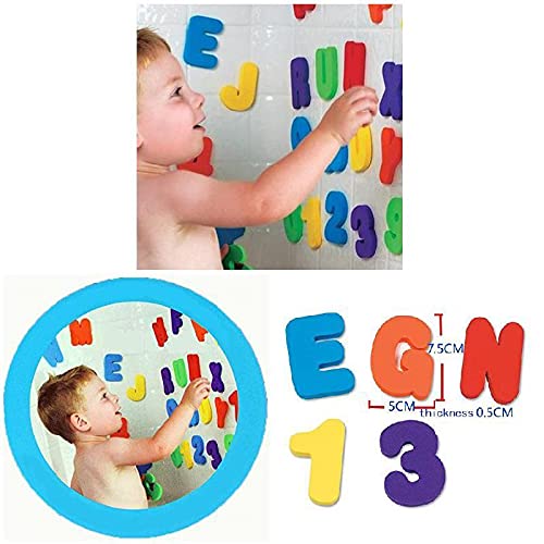 XIHUANNI Kids Bad Toys, Baby Educatieve Floating Foam Letters Num Set Pack, 36 stks Multi-color Numbers Leren Speelgoed… - Image 6
