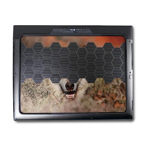 Image of MightySkins Skin Compatible with Alienware M18 R1 (2023) Full Wrap Kit - Happy Wolf | Protective, Durable, and Unique Vinyl Decal wrap Cover | Easy to Apply & Change Styles | Made in The USA