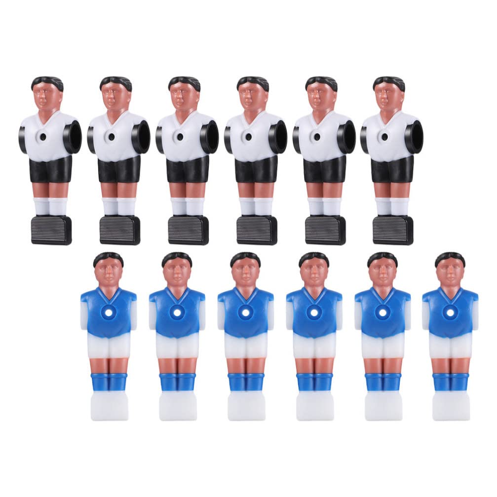 TOYANDONA 12pcs Foosball Man Statue Table Guys Man Soccer Games Player Mini Doll Figure Football Machine Accessories Replacement Part