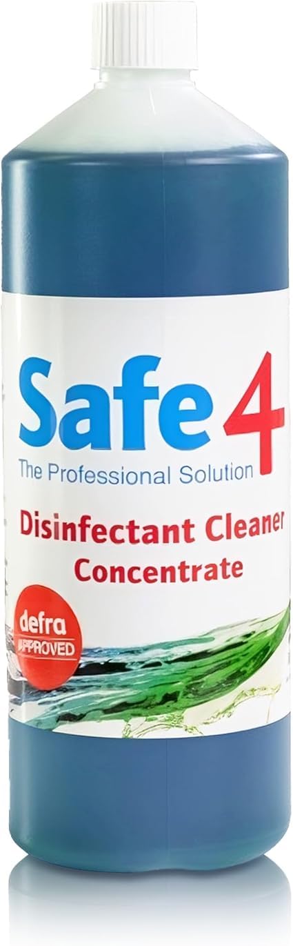 Safe4 1L Professional Disinfectant Cleaner Concentrate (Mint)