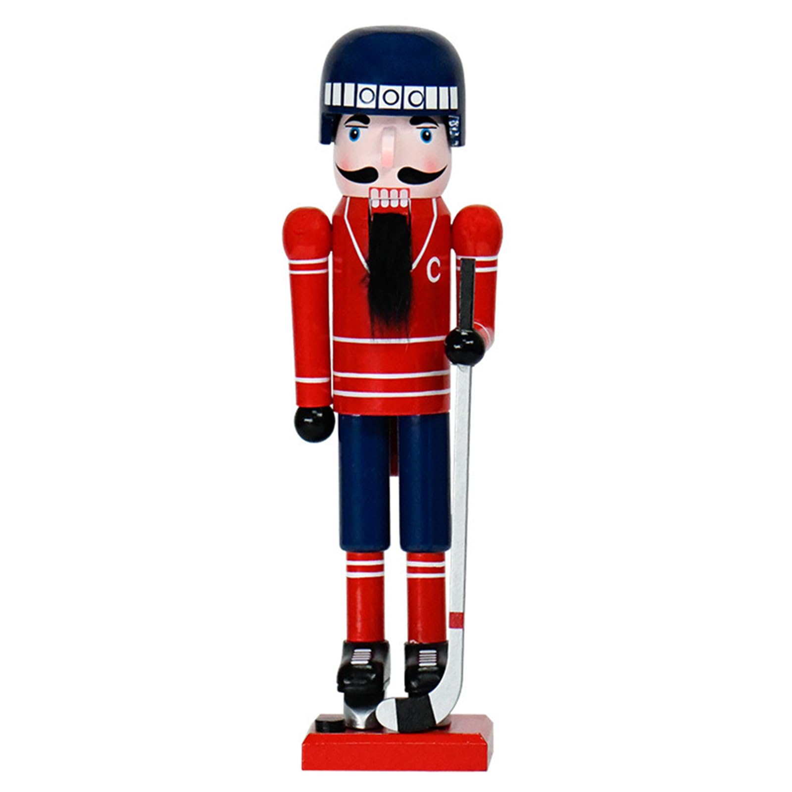 Limtula Handpainted Wood Nutcrackers Soldier Figurine Craft Centerpiece for House Holiday Desktop Ornament Traditional Nutcrackers