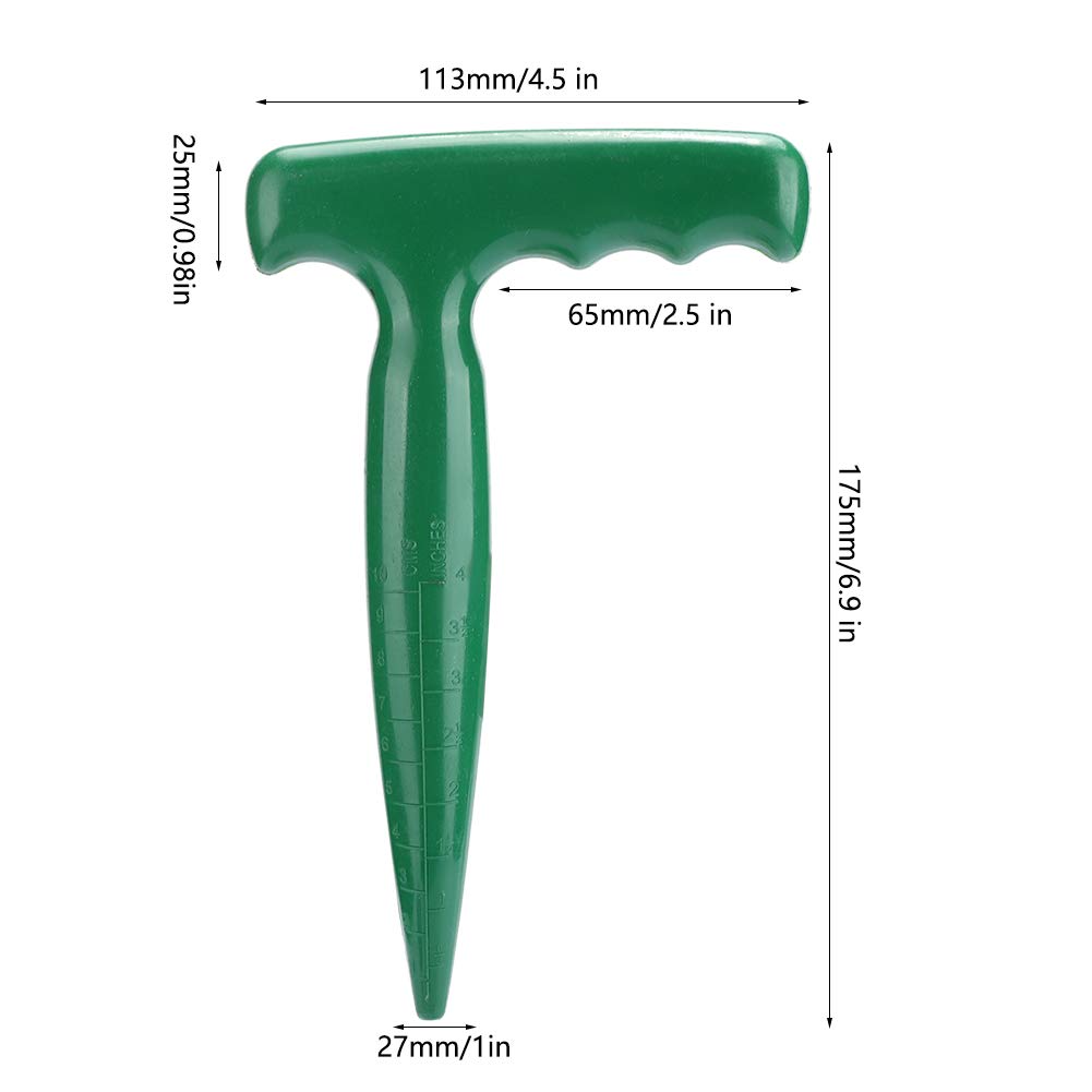 Seedling Tool Effortlessly sturdy Plastic Garden Puncher Digging Tool, Suitable for Hole Digging, Sowing, Cutting, Transplanting, Seeding, Gardening with Ergonomic Handle,