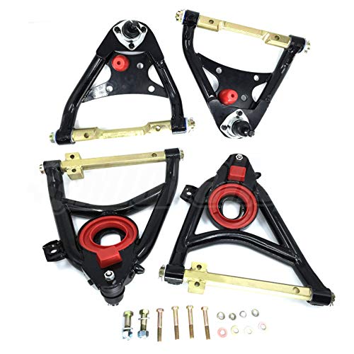 Mid Valley - (4) Upper & Lower Tubular Control Arms Set A-Arms For 1958 1959 1960 1961 1962 1963 1964 Chevy Impala Bel Air Biscayne Heavy Duty