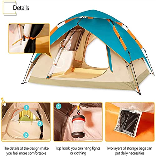 Carpa de Camping Automática para 2-3 Personas 4 Estaciones miniatura 3