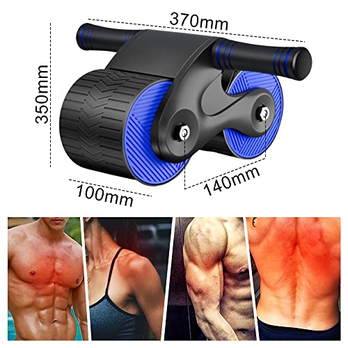 Roda abdominal de rebote automático, 2023 nova roda de barriga de recuperação automática com tapete