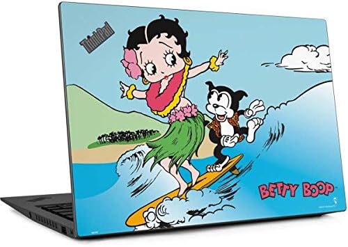 Skinit Decal Laptop Skin Compatible with Thinkpad X1 Carbon (6th Gen 2018) - Officially Licensed Betty Boop Betty Boop Surfing Design