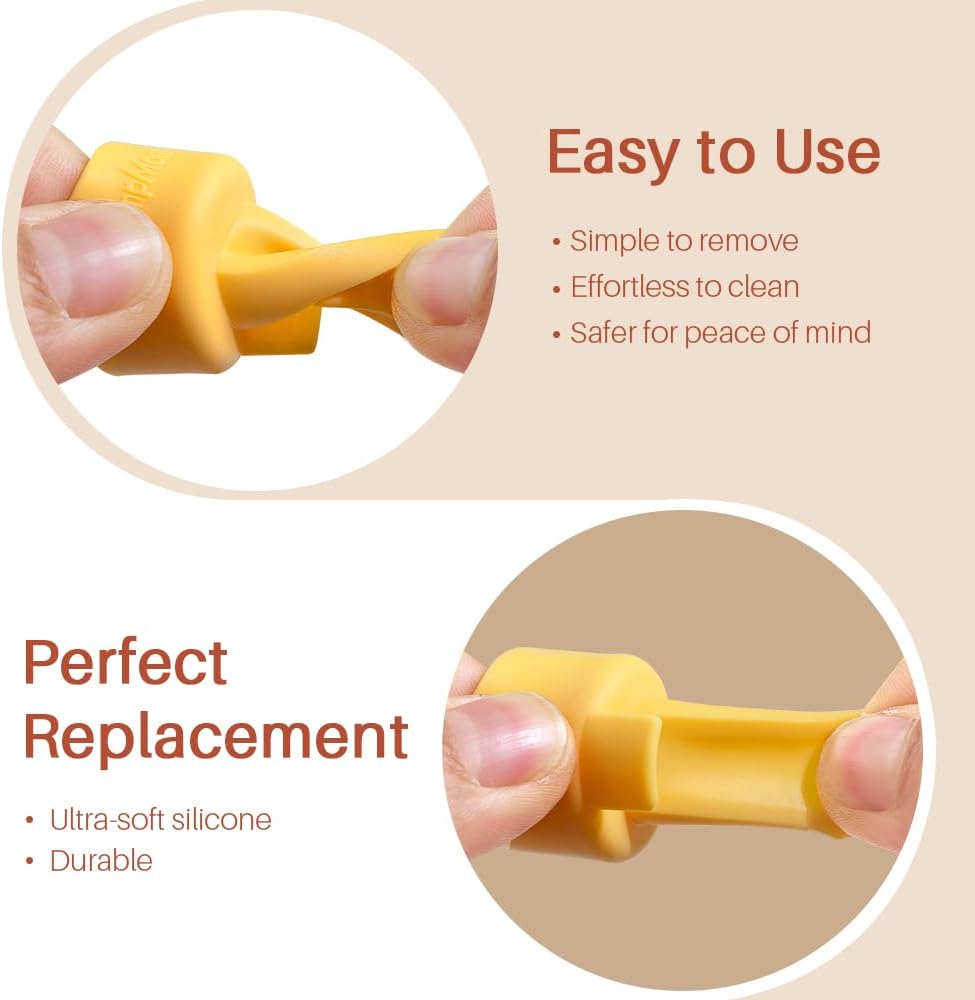 PumpMom-us Milk Duckbill Valves with Pull Tab for Spectra, Replacement Valves Compatible with Spectra S1 S2 Compatible with Medela Breast Pumps Parts