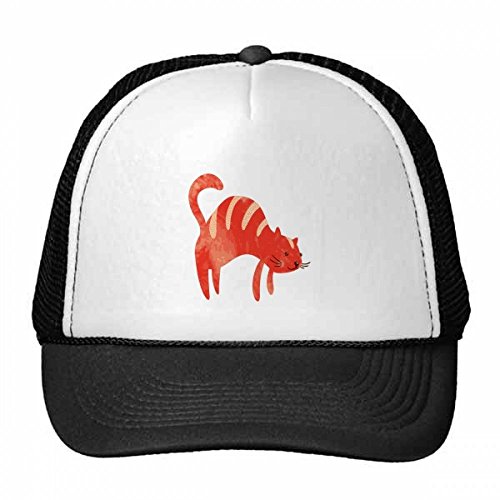 Chapeau de maille protecteur et respirant motif chat mignon réglable