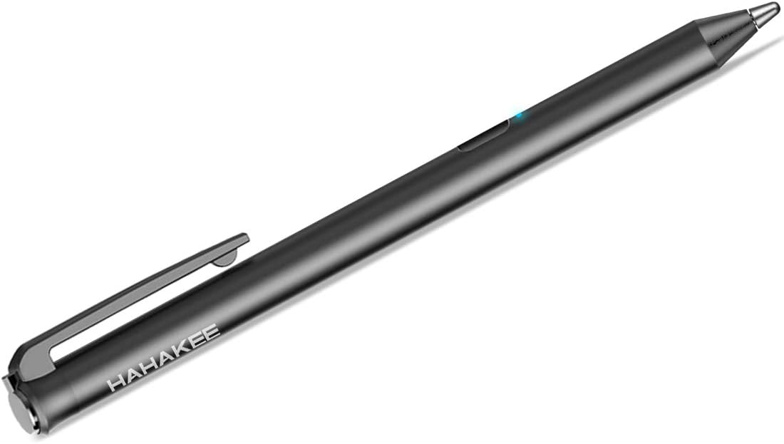 HAHAKEE Stylus Pen Compatible for iPad Series, 40 hrs Continuous Work&30 Days Stand-by Time, Fine Tip Active Capacitive Stylus for Touch Screen, Rechargeable Digital Pen, Passed CE Certification.