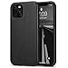 Tasikar Compatible with iPhone 11 Pro Max Case Protective Leather Cover TPU Bumper Design Hybrid Case (Black)