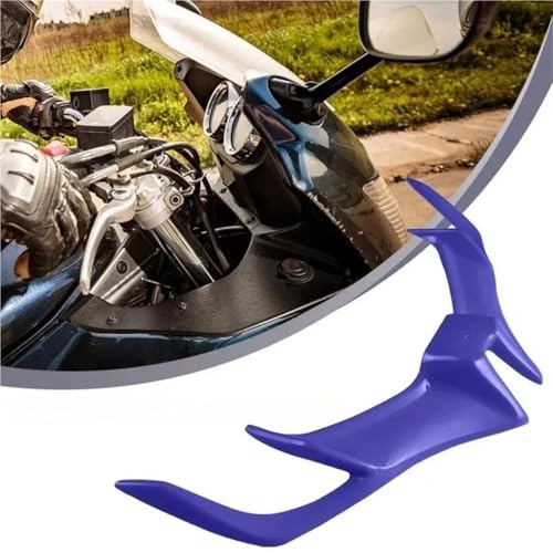 Aileron latéral moto éliminant les turbulences avant du carénage fixe