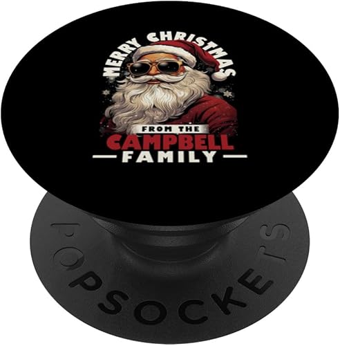 Miniatura 1 de Campbell Family Christmas Party Costume Santa Claus Matching PopSockets Standard PopGrip