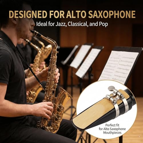 MoResolune Alto Saxophone Reeds Strength 3.0-10 Pack Professional Cane Reeds for Alto Sax, Individually Wrapped with Plastic Case - Rich Tone for Intermediate & Advanced Players