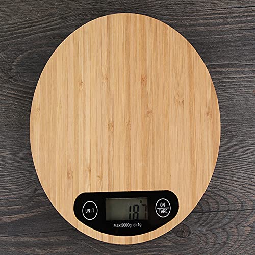 Bamboo Panel High Precision Kitchen Electronic Scale Household Food Baking Scale Medicinal Material Scale #TOP5
