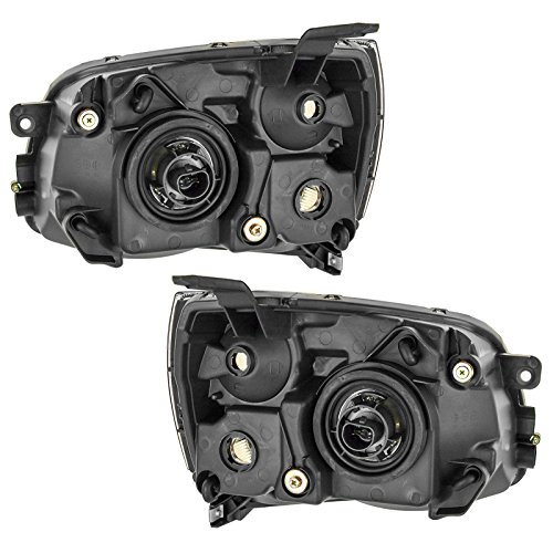1A Auto Halogen Headlight Headlamp Pair Set Of 2 Kit For 04-12 Galant Bright Bezel #TOP2