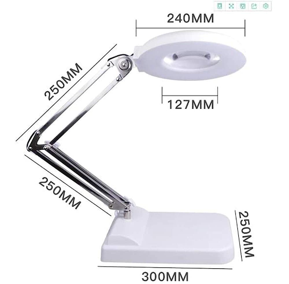 Lupas, lámpara de Escritorio con luz LED, Brazo Ajustable, Lupa, Lente HD, Plegable, para Personas Mayores, Lectura, ingeniería electrónica.