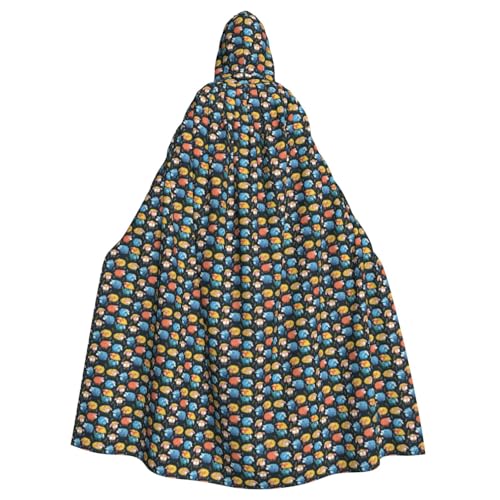 Cape à capuche mouton coloré pour carnaval et cosplay festival