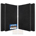4 Pack-48X24X2 Inches Acoustic Panels, Egg Crate Foam soundproof wall Panels,Sound Proof Foam Panels for Walls, Noise dampening Panels,Sound Panels, Studio Foam for Wall and Ceiling
