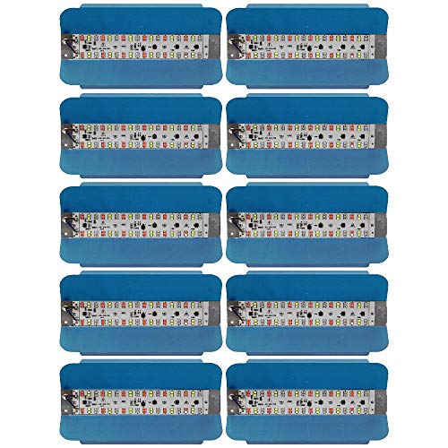 Image of MLD BL2569 Multicolor 10W Automatic Colour Changing Light (Red, Green, Blue) Waterproof LED Tungstun Loding RGB Flood Lights | Pack of 10