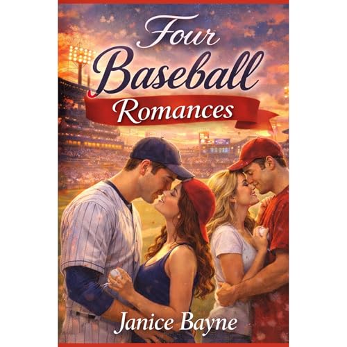 Four Baseball Romances Audiolibro Por Janice Bayne, HTJ Fiction Publications arte de portada