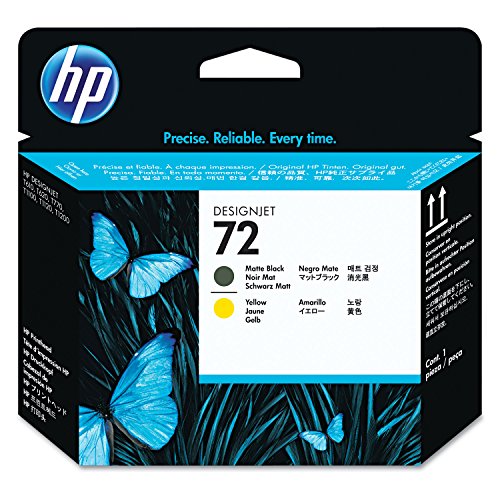 HP C9384A - 72 MATTE BLACK AND YELLOW - PRINTHEAD