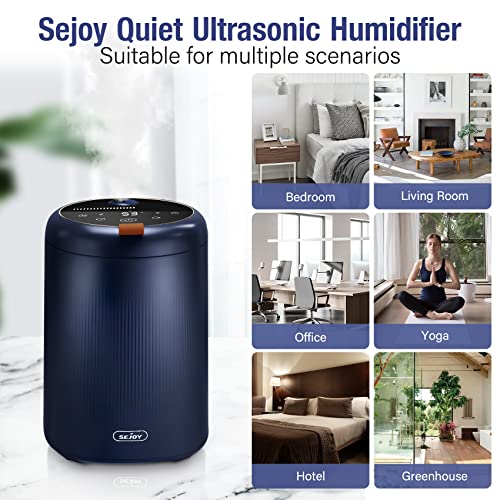 Top Fill Humidifiers For Bedroom And Home 4L, Baby Ultra Quiet Warm And Cool Mist Humidifier, Ultrasonic Humidistat Desk Humidifiers, Portable Water Tank #TOP4