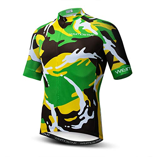 Maillot de cyclisme léger et respirant pour homme conçu pour le vélo de montagne
