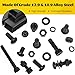 Fgruh 1500PCS M4 Screws with Nuts Assortment Kit, M4x6/8/12/16/20/25/30/40 mm Hex Socket Button & Cap Head Bolts Nut and Washers Set, 12.9 & 10.9 Grade Black Zinc Plated for DIY, 3D Printer