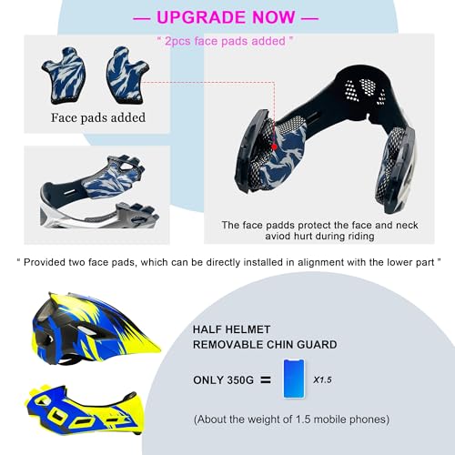 Natuway Kids Full Face Helmet Blue