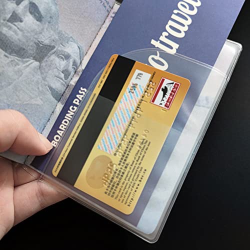 Whalezon 5 Pack Clear Passport Cover, Transparent Plastic Passport Protector #TOP1