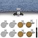 Reastar Jeans Knöpfe 8 Sets Hosenknöpfe zum Stecken, No Sew Metallknöpfe, Abnehmbare Hosen Ersatz Knöpfe mit Schraubendreher - zur Reparatur von Jeans, Hose, DIY (17mm/0.67in)