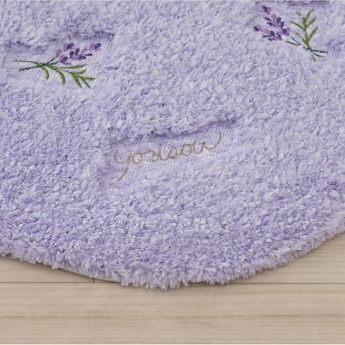センコー S.D.S スイートラベンダー トイレファブリック バスマット 約45×60cm ラベンダー 花柄 15899 [2]