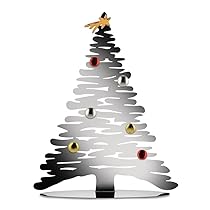 Alessi Bark for Christmas BM06 – Decorazione Natalizia di Design a Forma di Albero in Acciaio Inox, Lucido