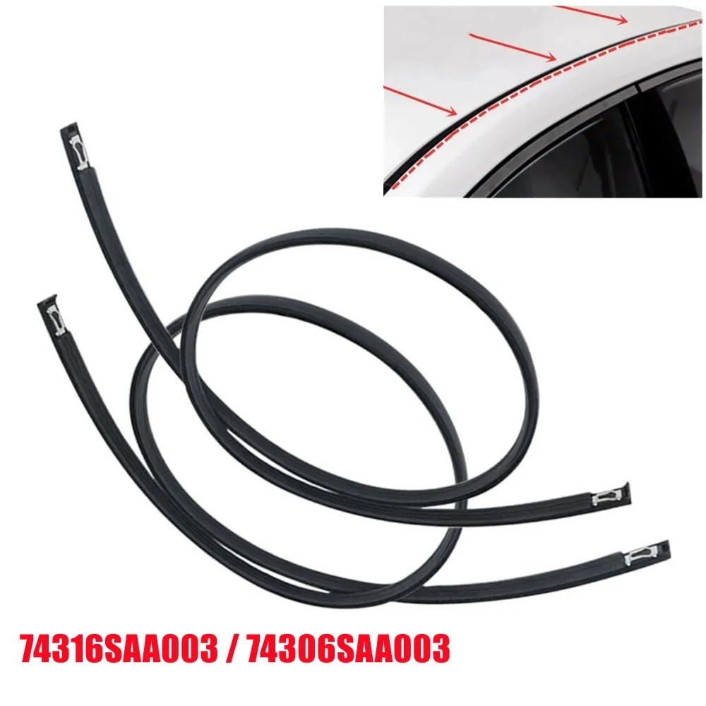 Gumowa uszczelka do szyby Pasuje do Honda 2005-2008 Hatchback na dach samochodowy gumowe wykończenie boczne listwy uszczelniające wykończeniowe 74316SAA003