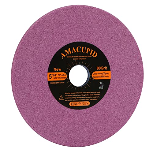 AmaCupid Chainsaw Sharpener Grinding Wheel, Chrome Oxide