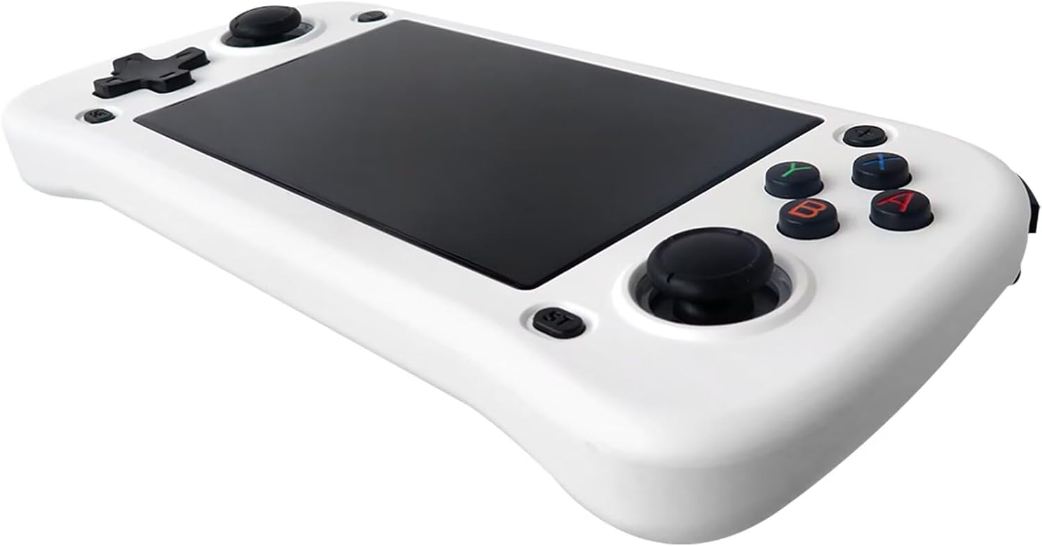 Retro Handheld Game Console with 15000+ Games, HD Gaming Controller, Built-in Multiple Emulators for PS1, for N64, 64GB Storage, 4.3-Inch LCD, TV Output, Long Battery Life(White)